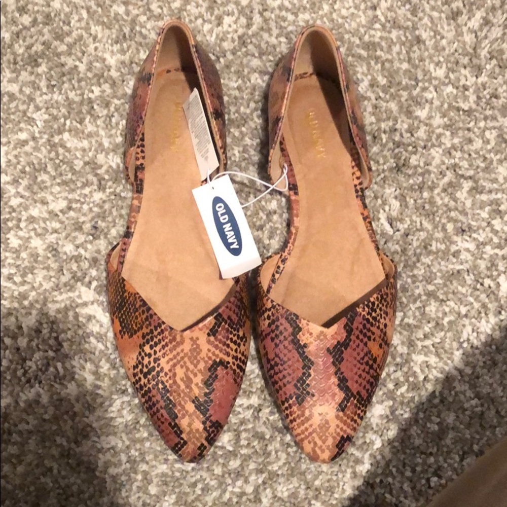 Snake skin flats